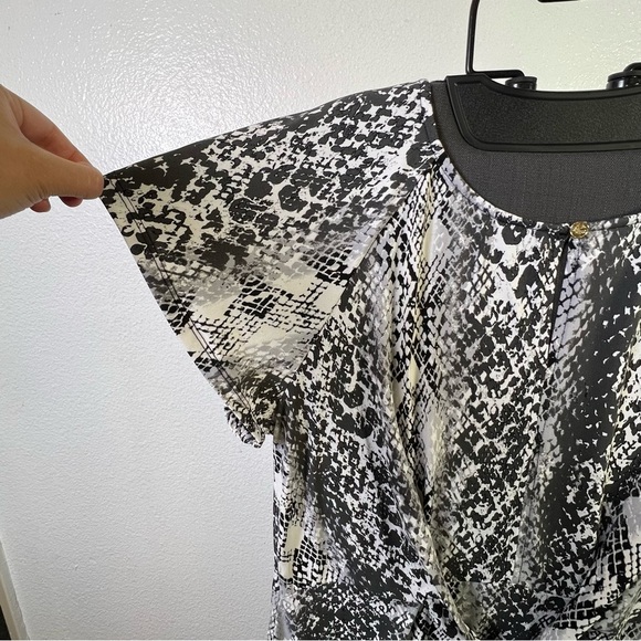 C.Wonder Christian Siriano Women’s Black & White Hi-Low Printed Dress Size XL - Picture 5 of 9